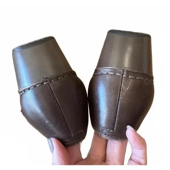 Dansko Tamara Women's Brown Leather Clogs Size 39 - Picture 3 of 8